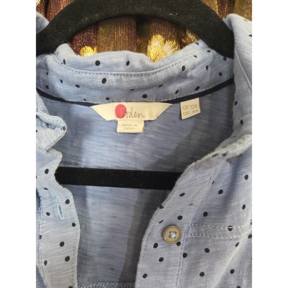 Boden Button Front Knit Size 12 Polka Dot - Picture 6 of 12